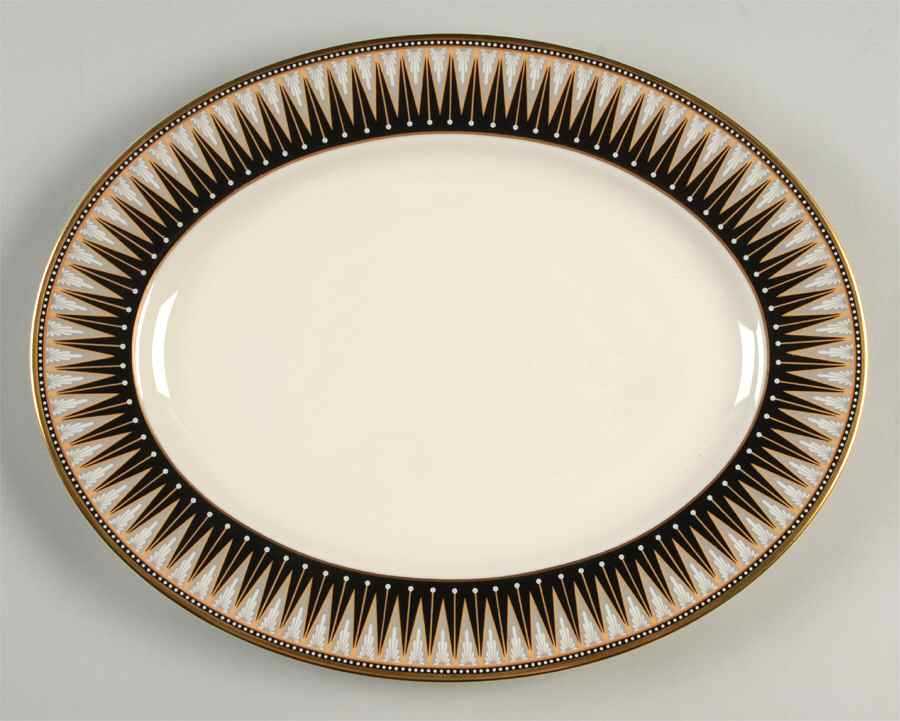 Zerlina 13" Oval Serving Platter by Lenox-1