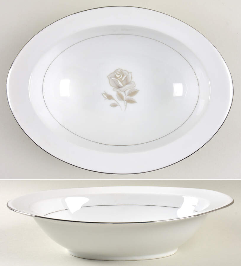 Gloria 10" Oval Vegetable Bowl by Lady Anne-1