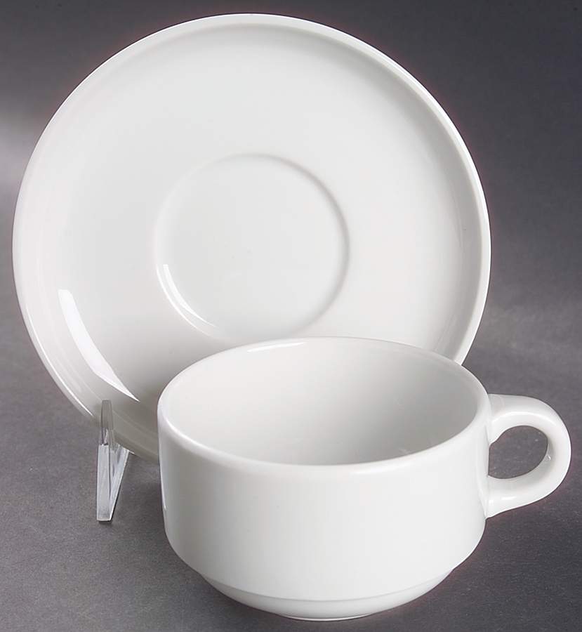 Stack Flat Cup & Saucer Set by Langenthal-1