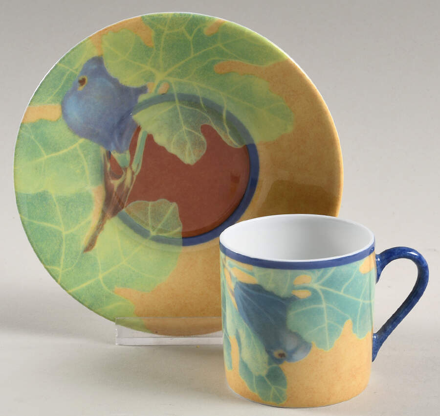 Figari Flat Demitasse Cup & Saucer Set by Laure Japy-1