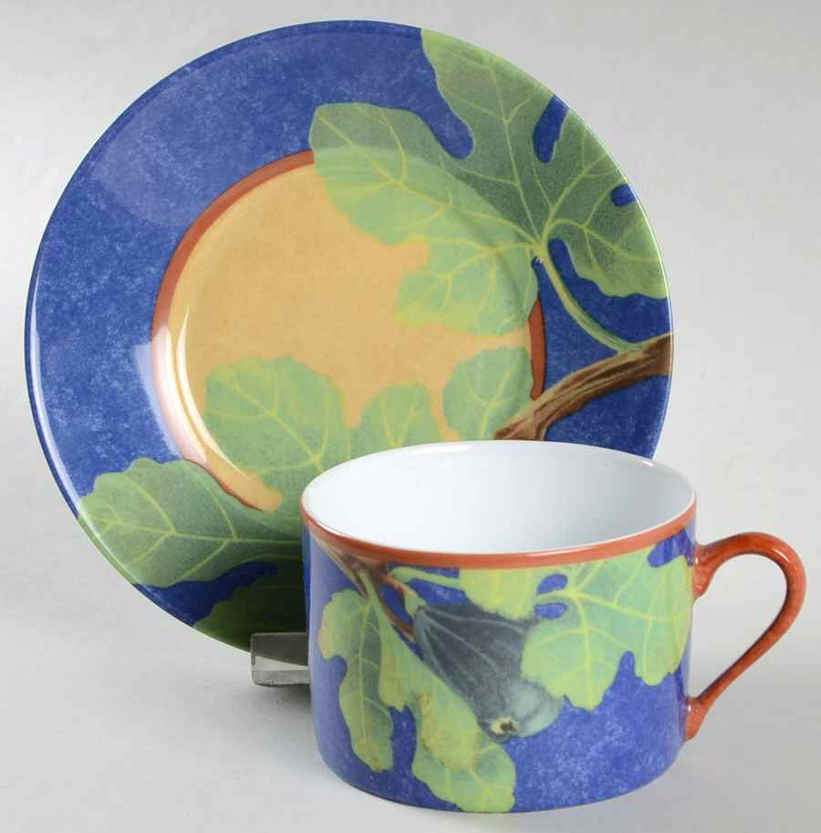 Figari Flat Cup & Saucer Set by Laure Japy-1