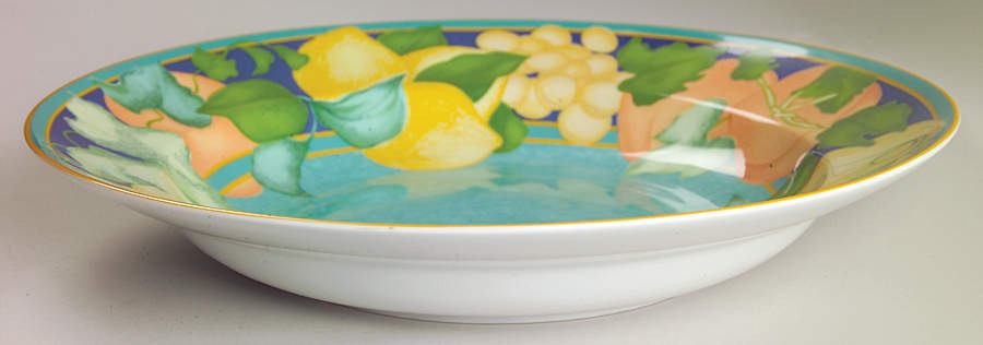 Gourmandise Deep Round Platter by Laure Japy-1