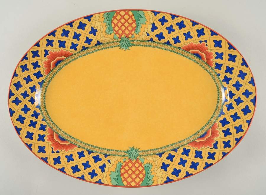 Grenade 16" Oval Serving Platter by Laure Japy-1