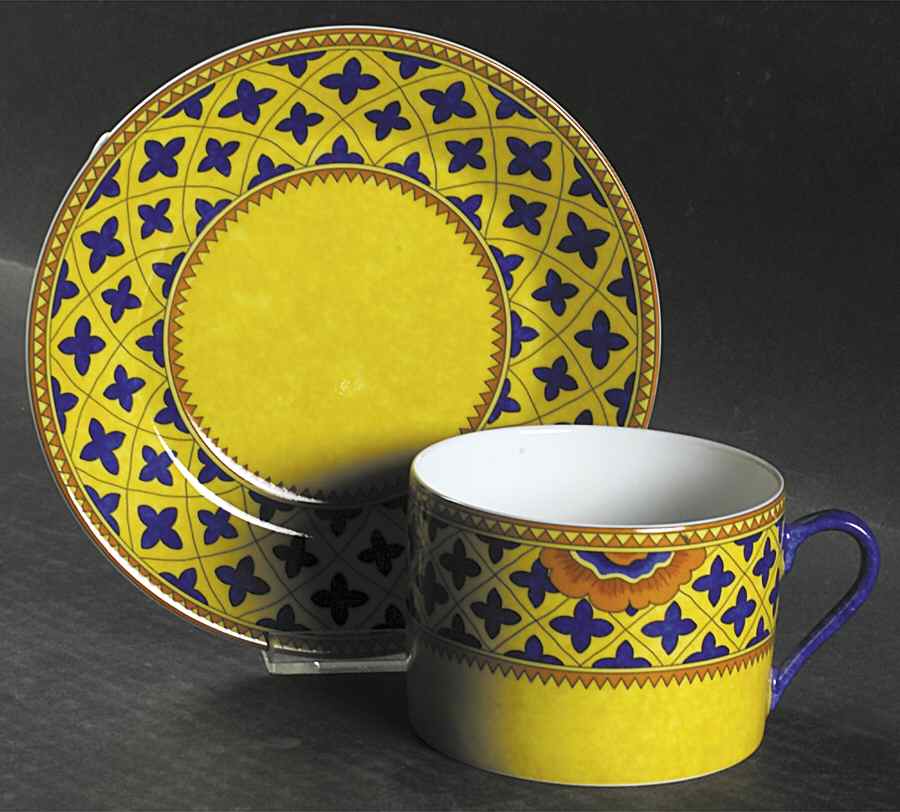 Grenade Breakfast Cup & Saucer Set by Laure Japy-1