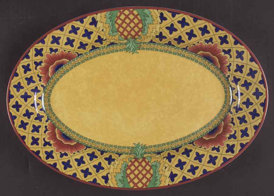 Grenade 14" Oval Serving Platter by Laure Japy-1