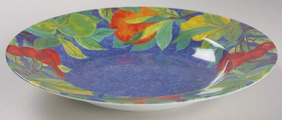 Jardin Bleu Rim Soup Bowl by Laure Japy-1