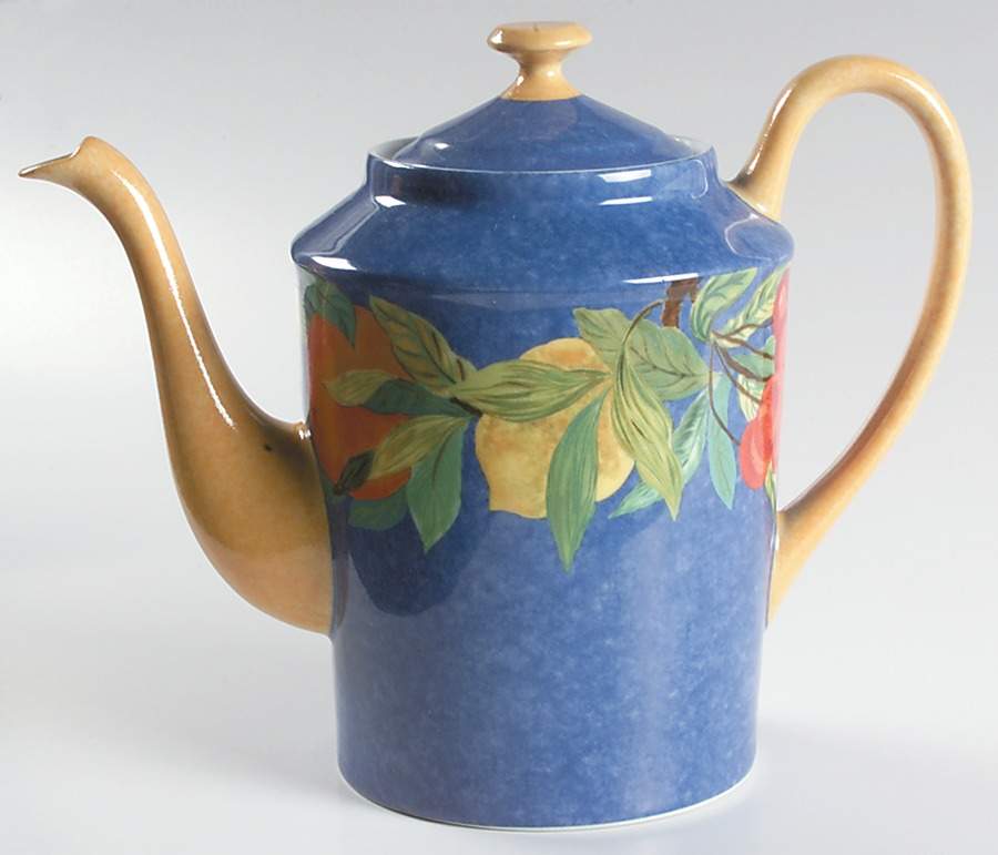 Jardin Bleu Coffee Pot & Lid by Laure Japy-1
