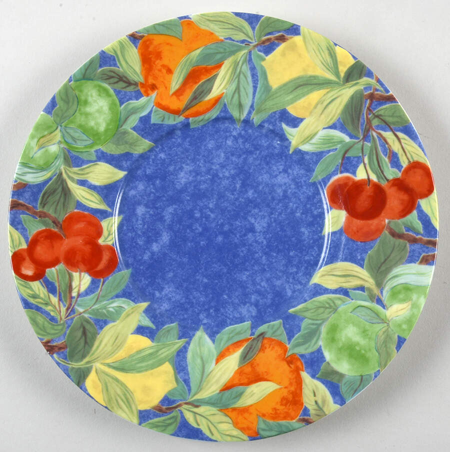 Jardin Bleu Saucer for Breakfast Cup by Laure Japy-1
