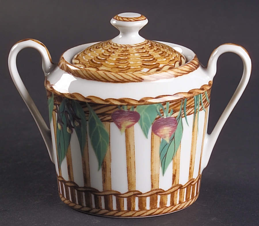 Marche Aux Herbes Sugar Bowl & Lid by Laure Japy-1