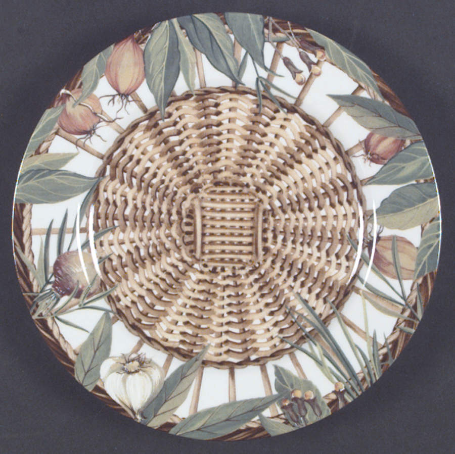 Marche Aux Herbes Salad/Dessert Plate by Laure Japy-1