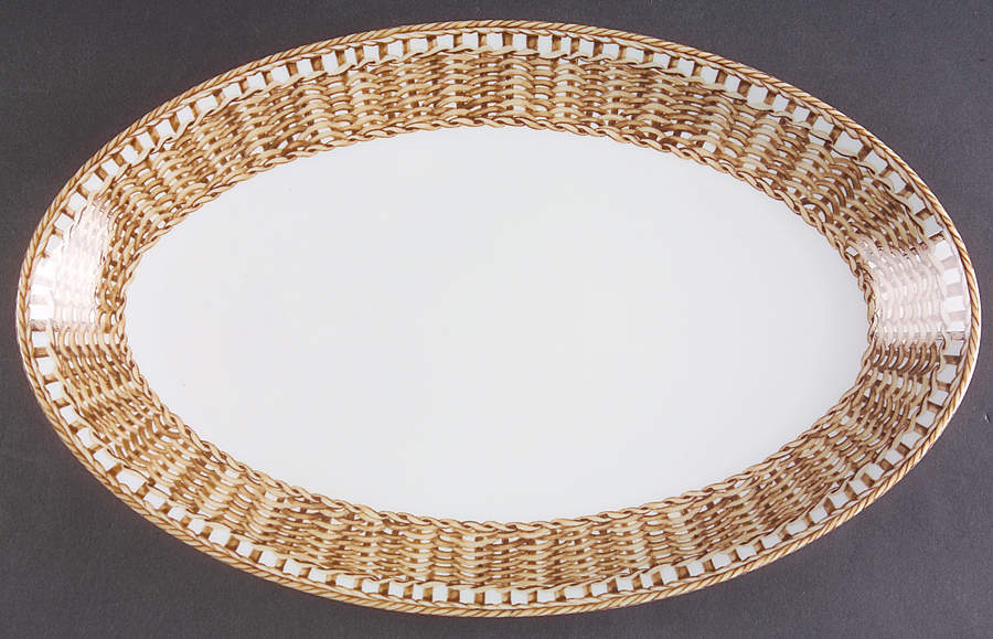 Marche Aux Herbes 14" Oval Serving Platter by Laure Japy-1
