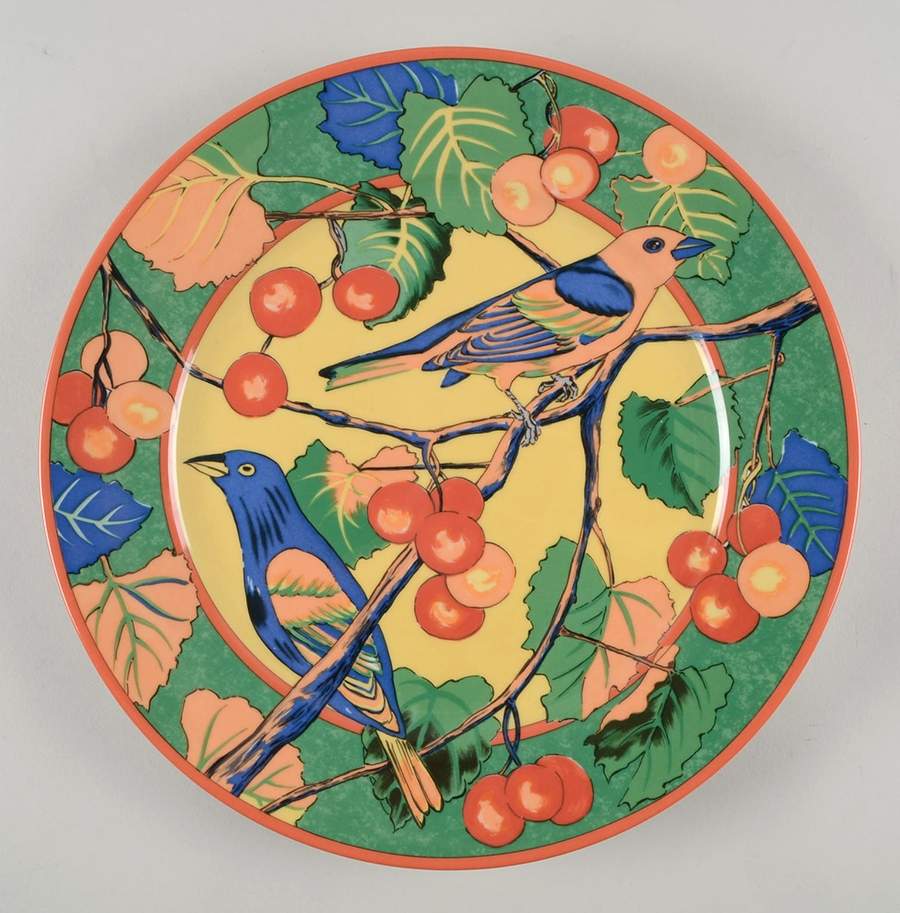 Oiseaux Service Plate (Charger) by Laure Japy-1