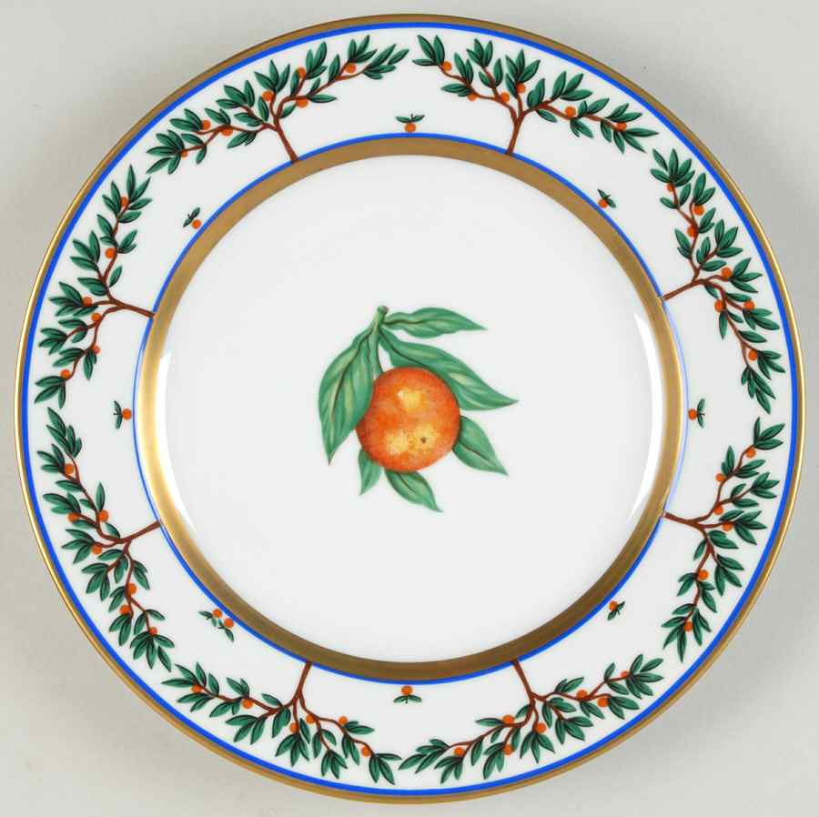 Orangeraie Salad/Dessert Plate by Laure Japy-1