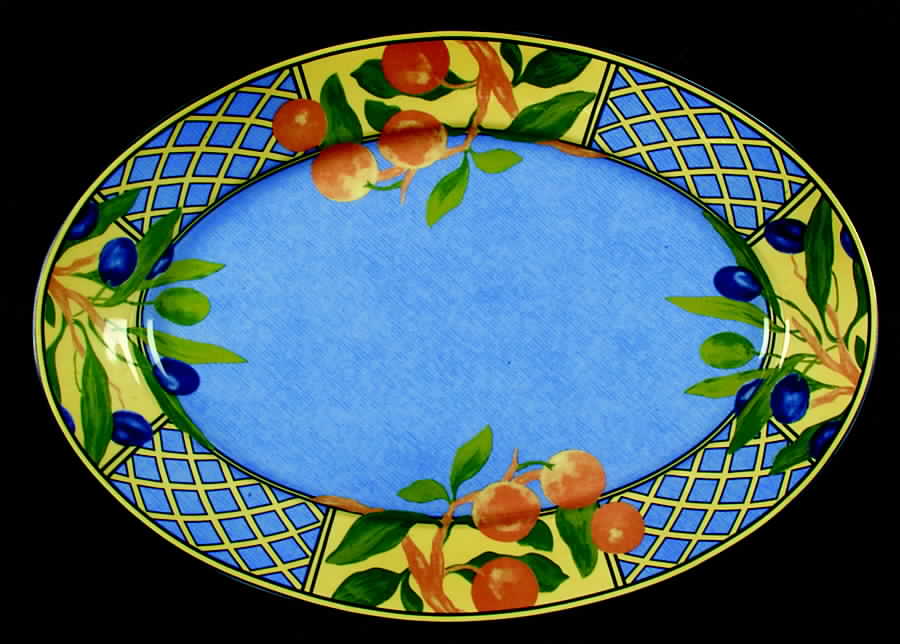 Provence 14" Oval Serving Platter by Laure Japy-1