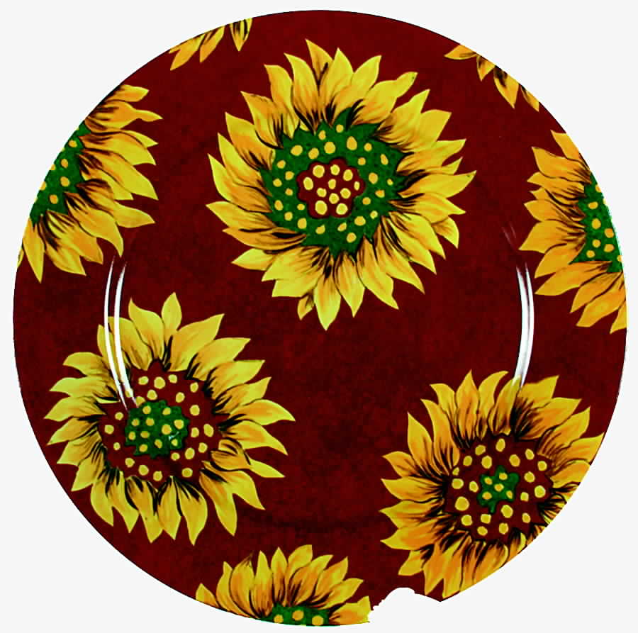 Tournesol Brown Service Plate (Charger) by Laure Japy-1