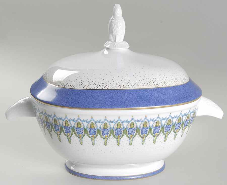 Lupins Tureen &  Lid by Lalique-1