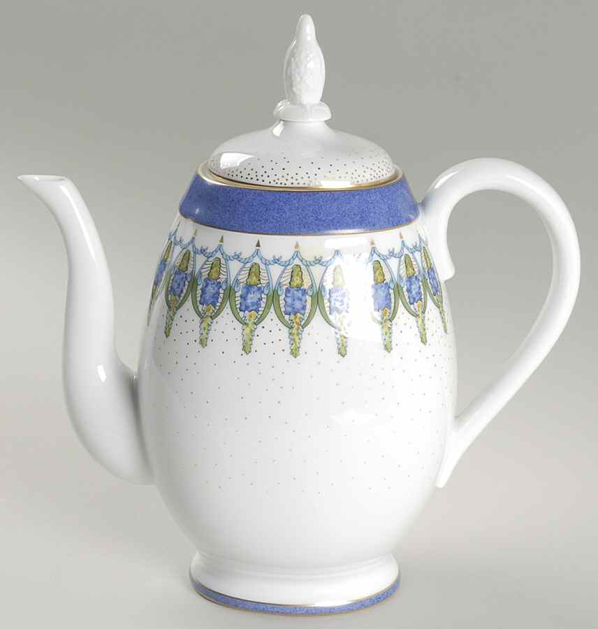 Lupins Coffee Pot & Lid by Lalique-1
