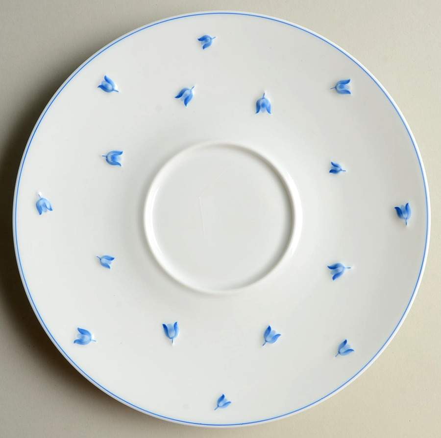 Muguet Blue Pickle Dish by Lalique-1