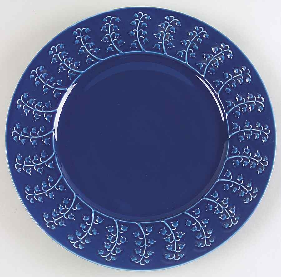 Muguet Blue Service Plate (Charger) by Lalique-1