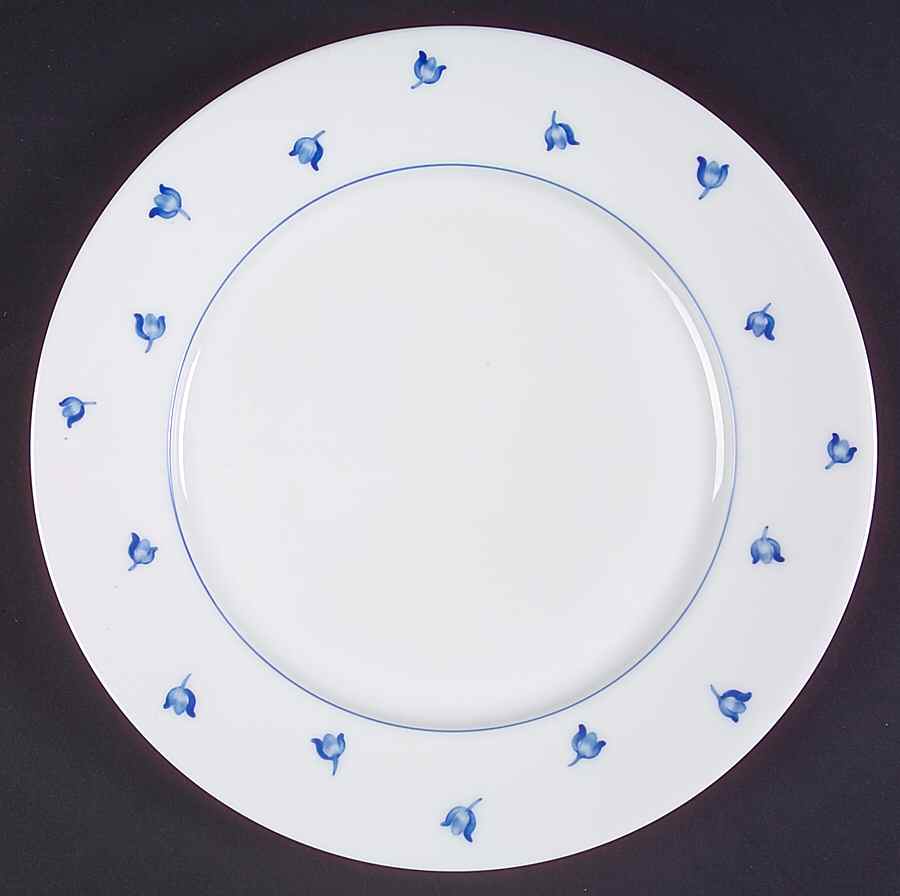 Muguet Blue Salad Plate by Lalique-1