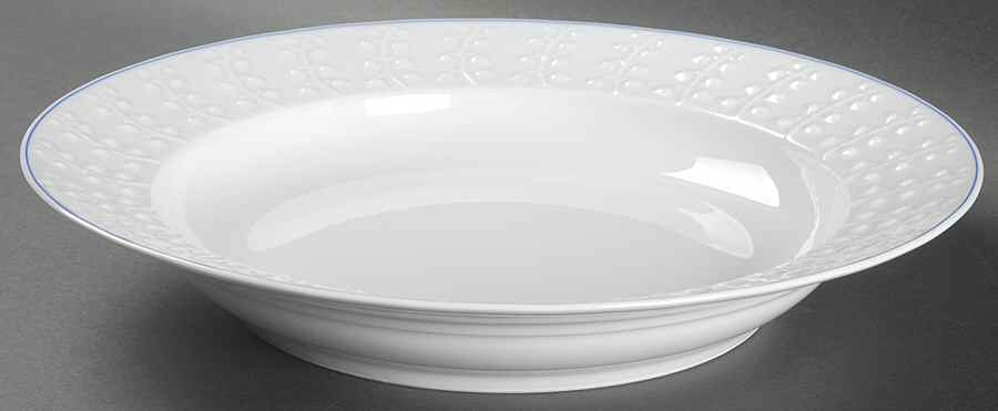 Muguet Blue Deep Round Platter by Lalique-1
