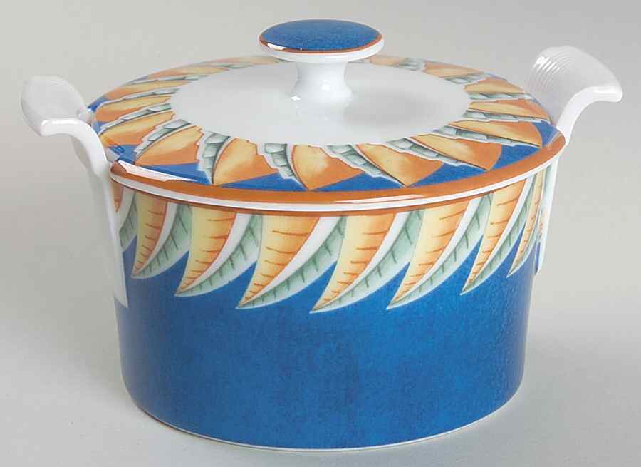Soleil Sugar Bowl & Lid by Lalique-1