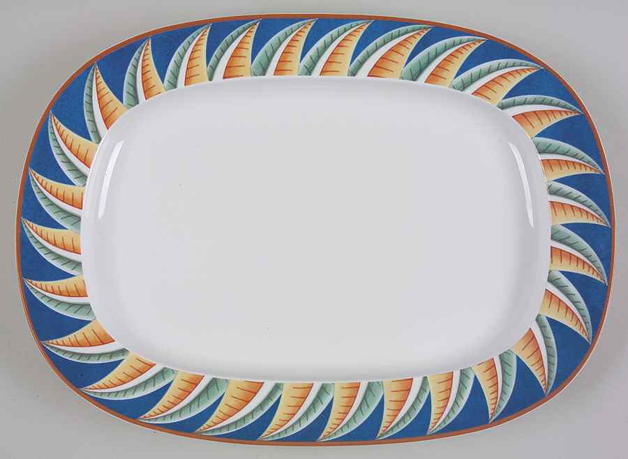 Soleil 15" Oval Serving Platter by Lalique-1