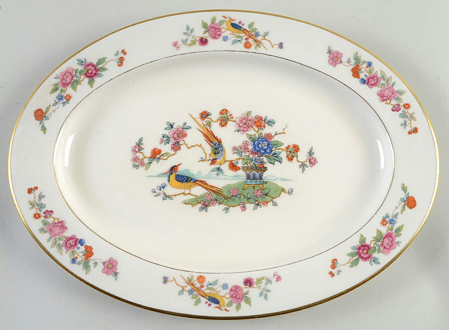 Audubon 12" Oval Serving Platter by Lamberton-1