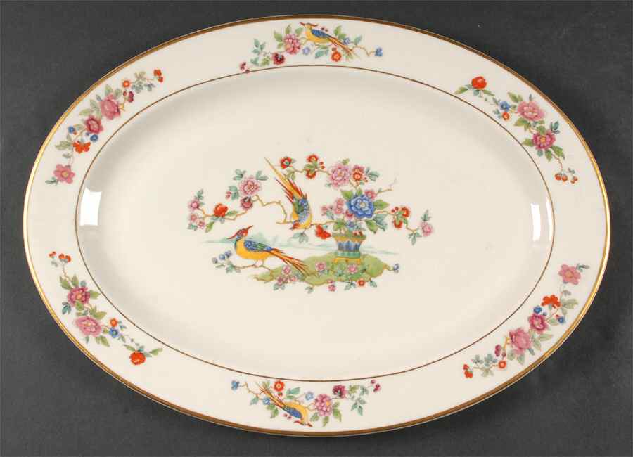 Audubon 16" Oval Serving Platter by Lamberton-1