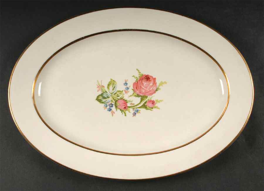 Betty Lou 16" Oval Serving Platter by Lamberton-1