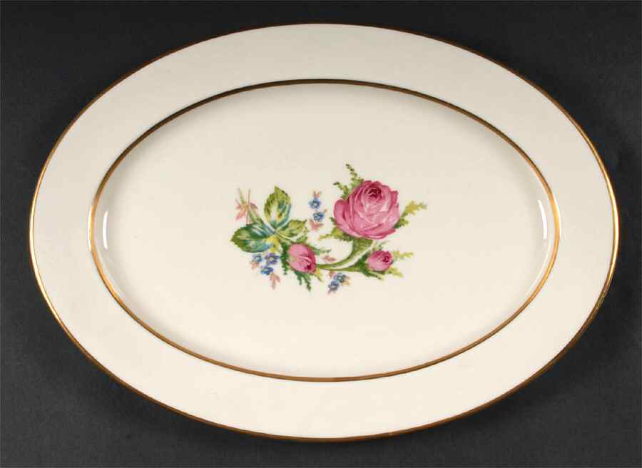 Betty Lou 14" Oval Serving Platter by Lamberton-1