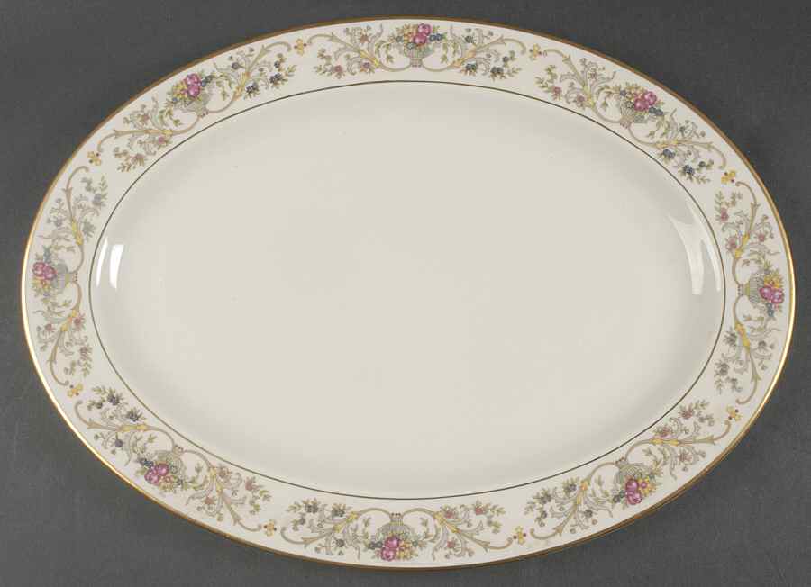 Dorothea 16" Oval Serving Platter by Lamberton-1