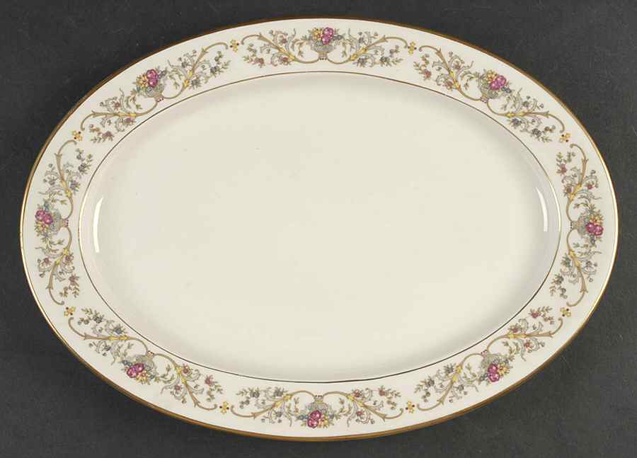 Dorothea 14" Oval Serving Platter by Lamberton-1