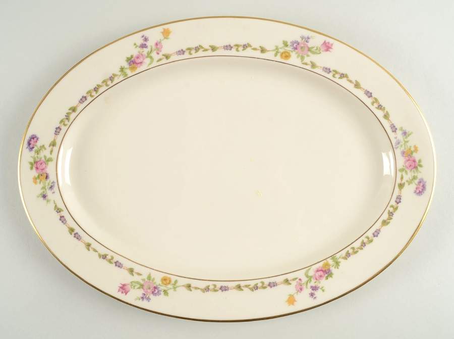 Doris 14" Oval Serving Platter by Lamberton-1