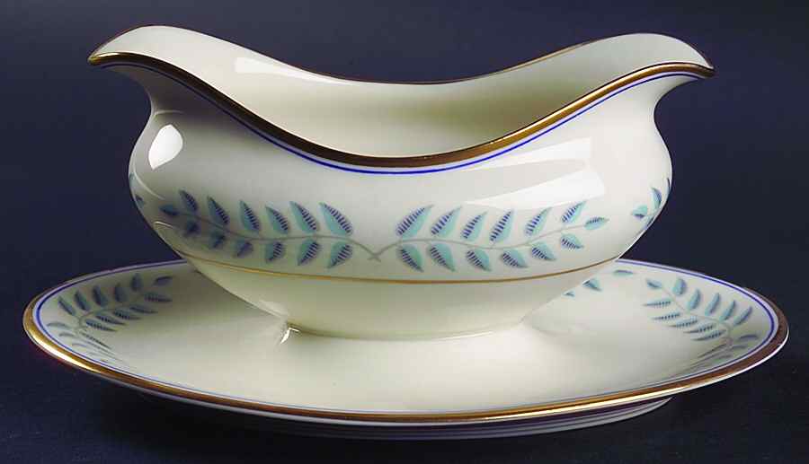 Empire Gravy Boat with Attached Underplate by Lamberton-1
