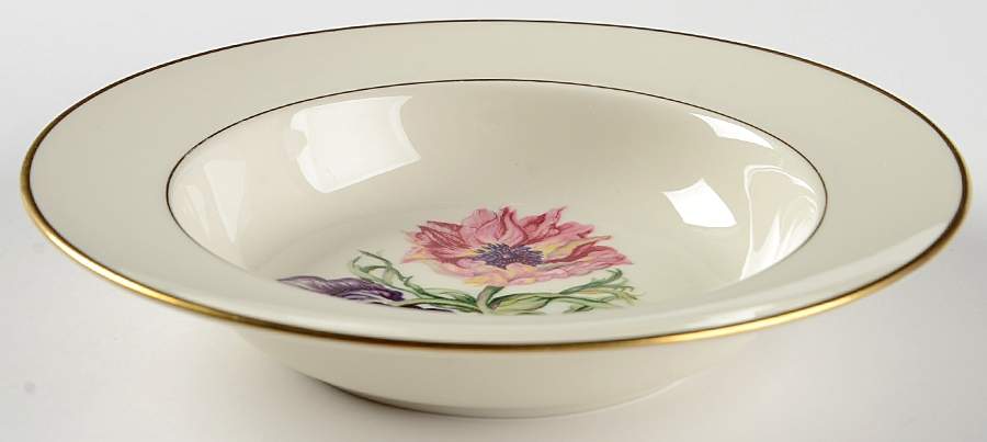 Field Lily Rim Soup Bowl by Lamberton-1