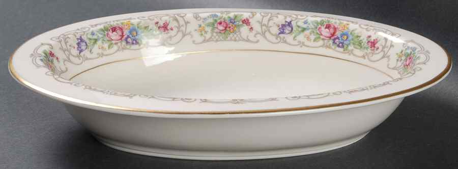Flora 10" Oval Vegetable Bowl by Lamberton-1