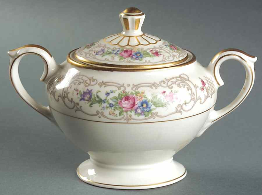 Flora Sugar Bowl & Lid by Lamberton-1