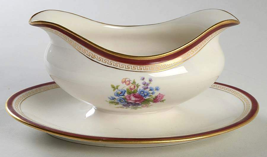 Hiawatha Gravy Boat with Attached Underplate by Lamberton-1