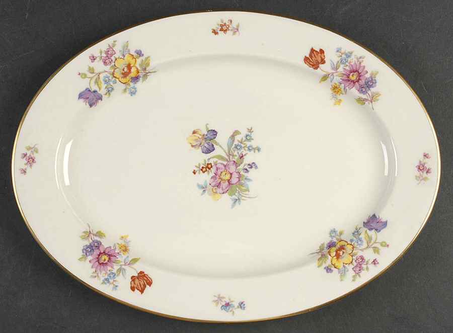 Linda Lee 12" Oval Serving Platter by Lamberton-1