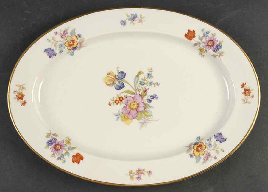Linda Lee 14" Oval Serving Platter by Lamberton-1