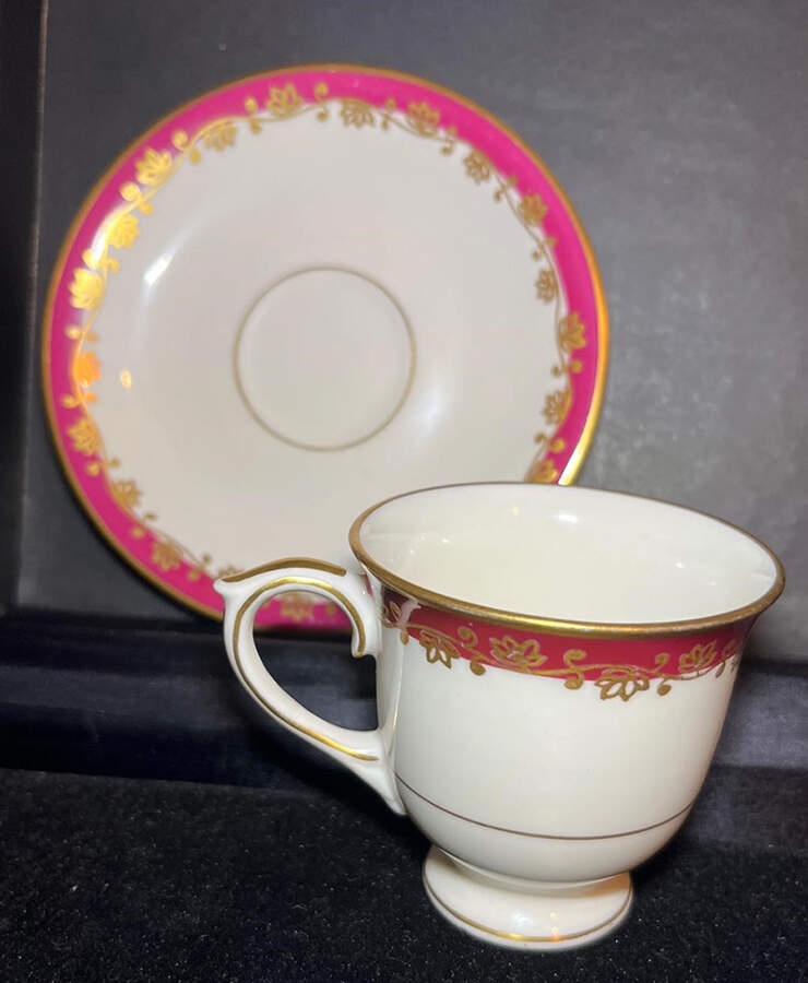 Luella Footed Cup & Saucer Set by Lamberton-1