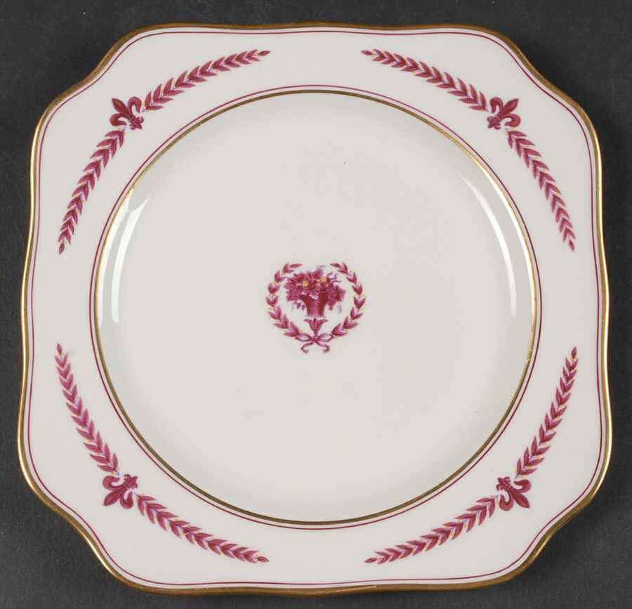 Marie Louise Square Salad Plate by Lamberton-1