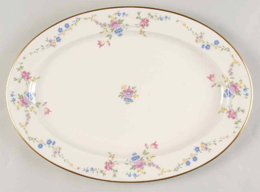 Marianna 14" Oval Serving Platter by Lamberton-1