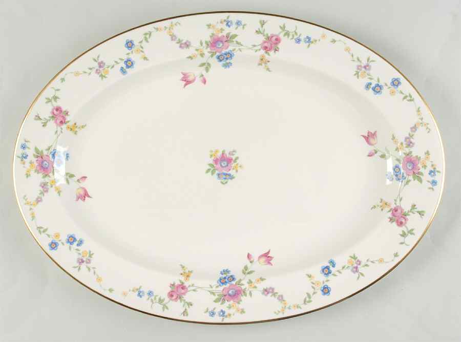 Marianna 16" Oval Serving Platter by Lamberton-1