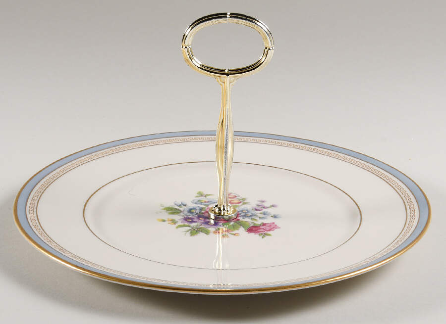 Martha Washington Round Serving Plate with Center Handle (Dp) Hc by Lamberton-1