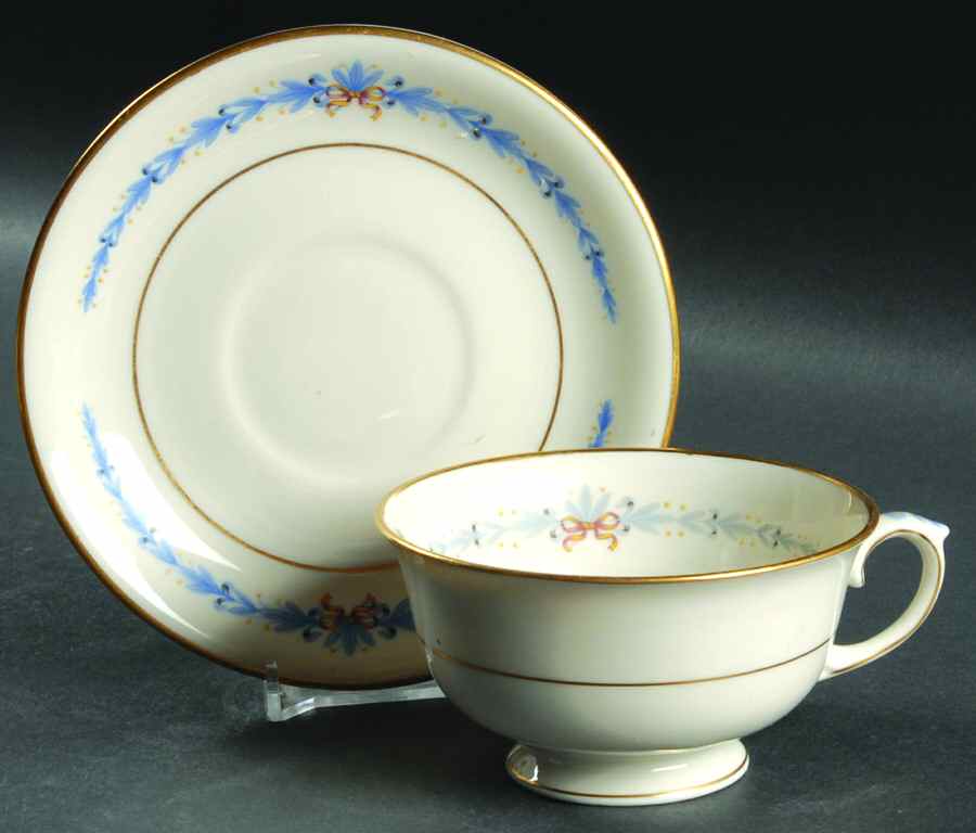 Natalie Footed Cup & Saucer Set by Lamberton-1