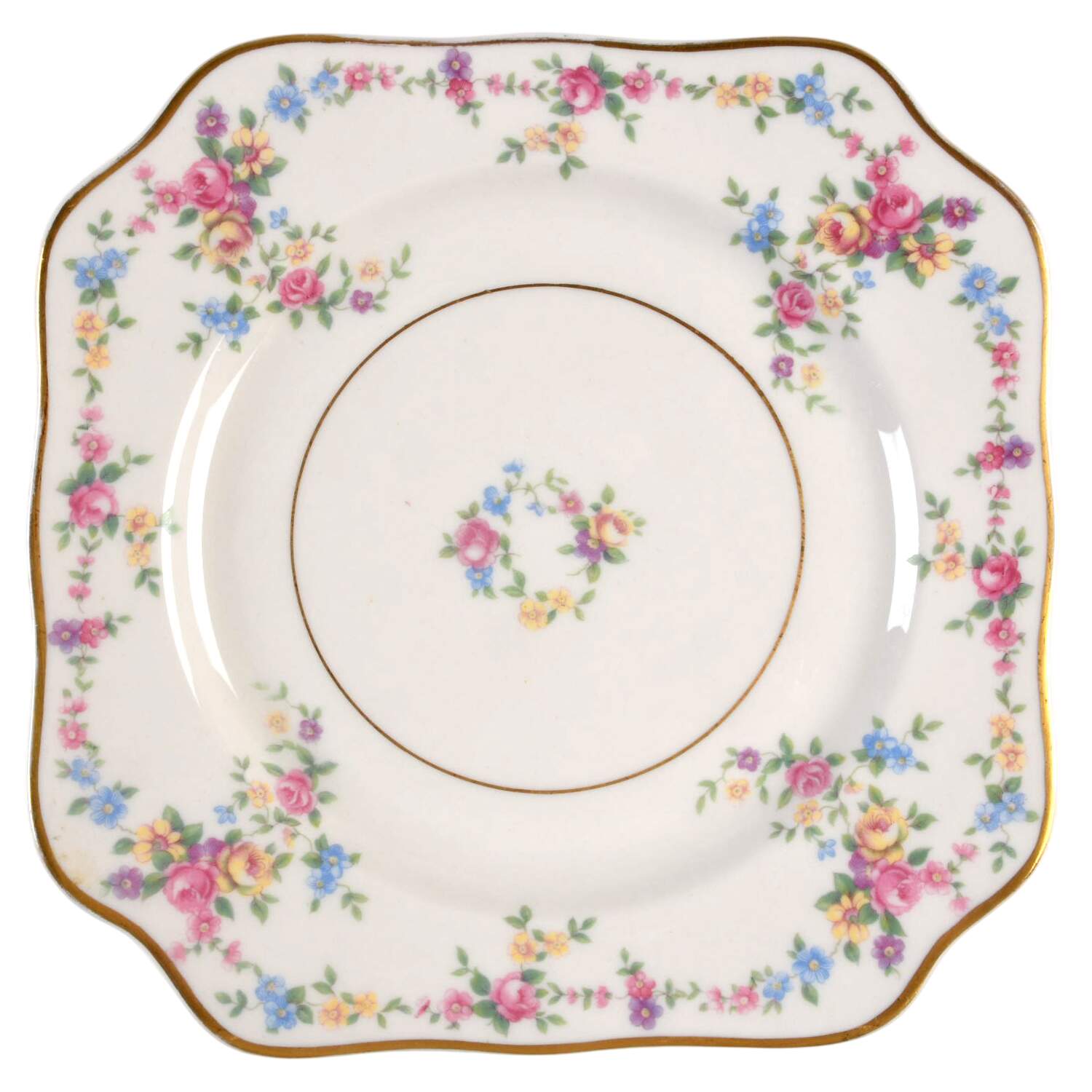 Peggy Shippen Square Salad Plate by Lamberton-1
