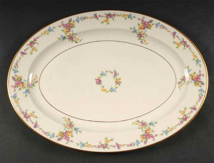 Peggy Shippen 16" Oval Serving Platter by Lamberton-1