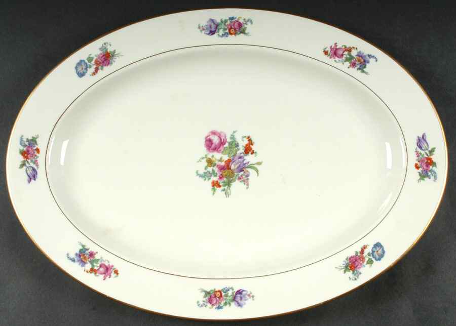 Plymouth 16" Oval Serving Platter by Lamberton-1